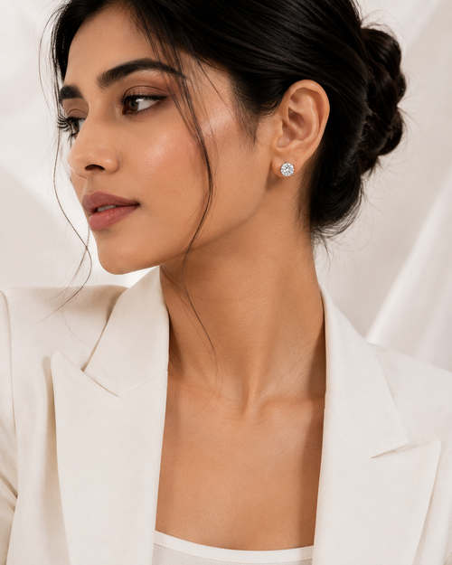 Celeste Solitaire Studs