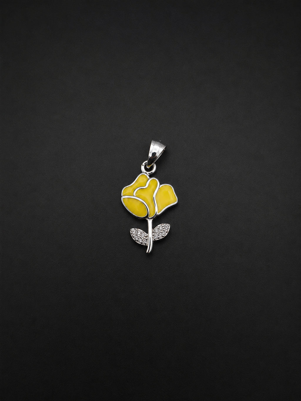 Yellow Blossom 925 Silver Pendant