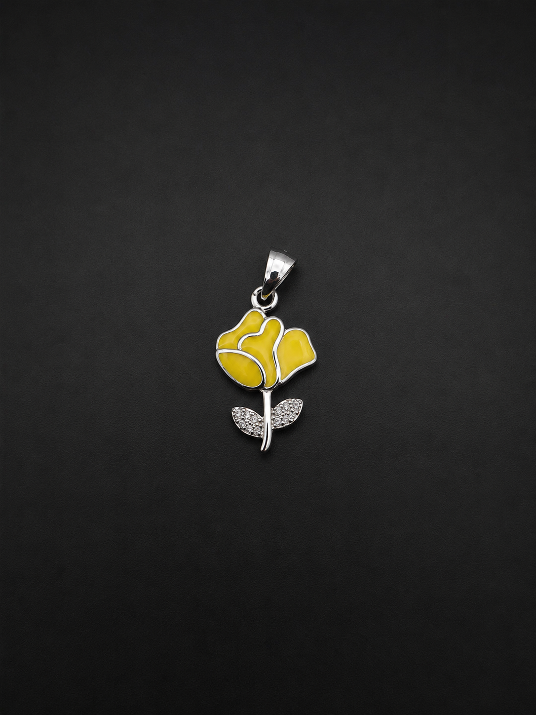 Yellow Blossom 925 Silver Pendant
