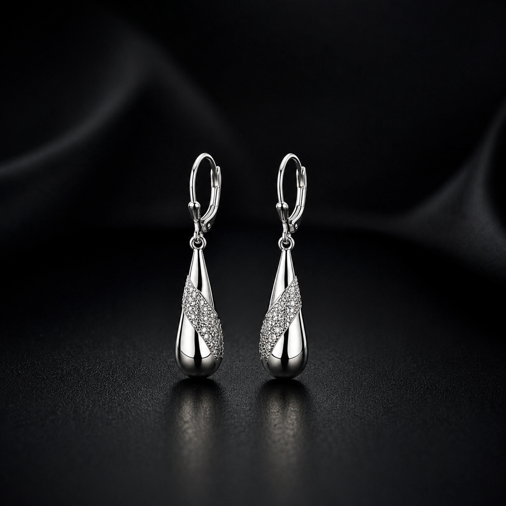 Noir Essence Drop Earrings