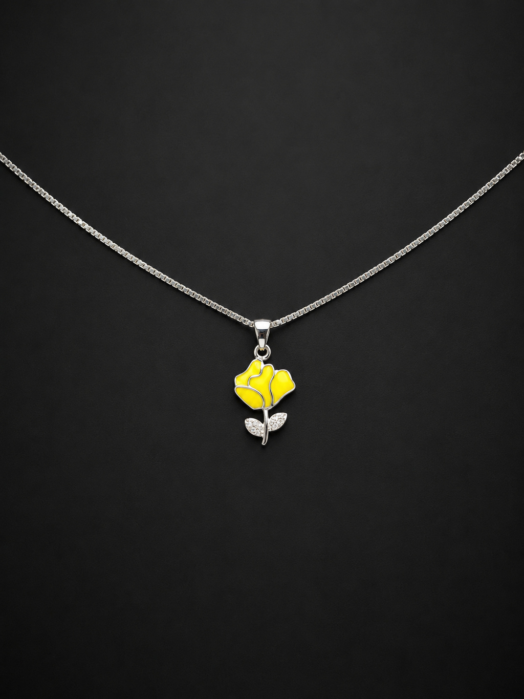 Yellow Blossom 925 Silver Pendant