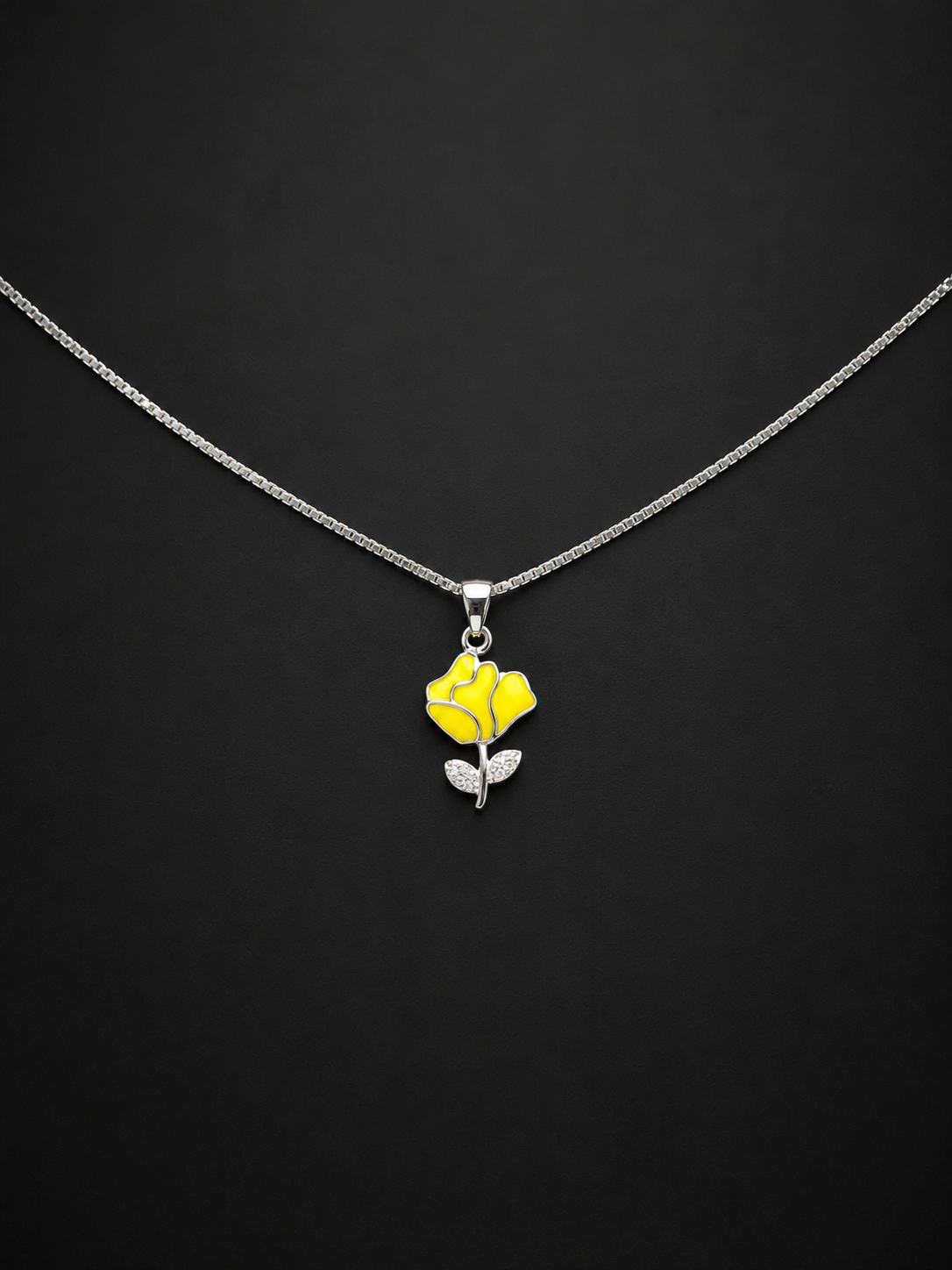 Yellow Blossom 925 Silver Pendant