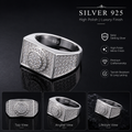 Diamond Sovereign 925 Sterling Silver Ring