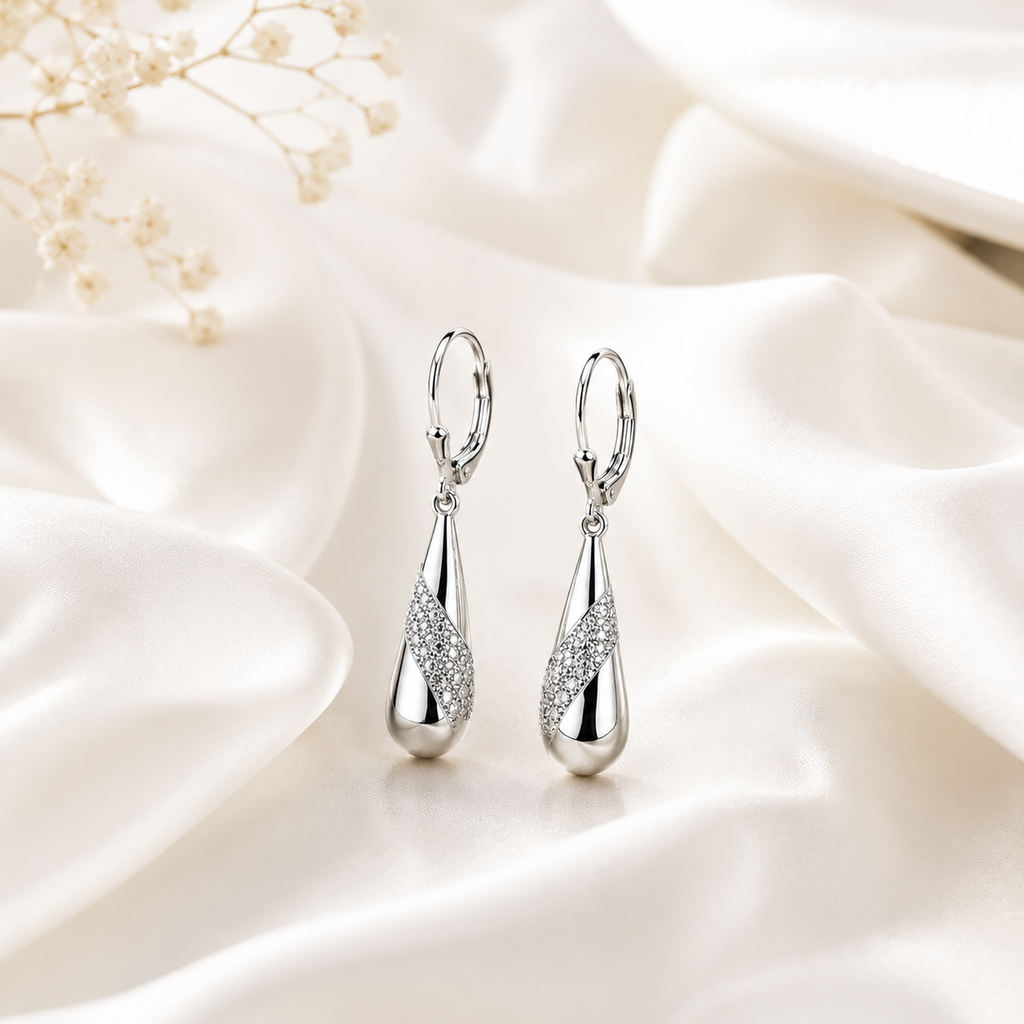Noir Essence Drop Earrings