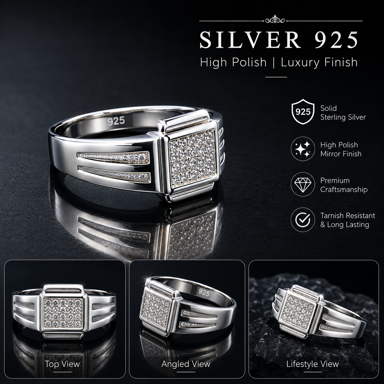 Urban Prestige 925 Sterling Silver Ring