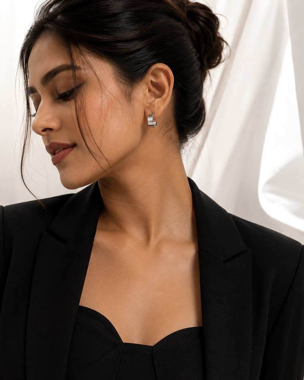 Moonline Silver Hoops