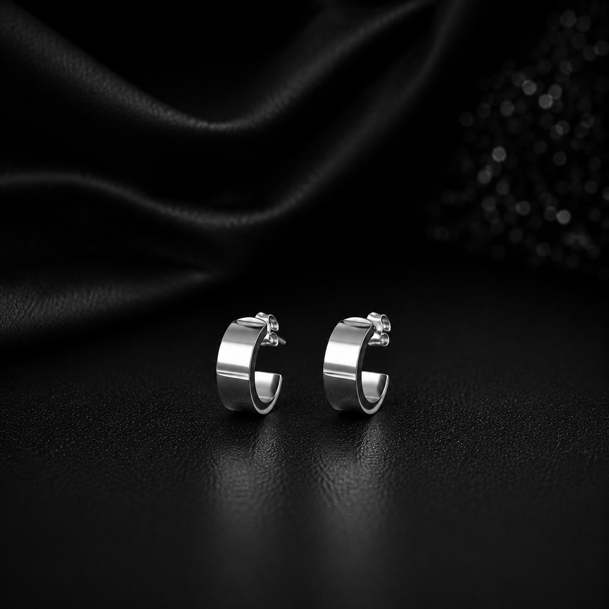 Moonline Silver Hoops