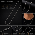 Orbit Ball 925 Silver Chain